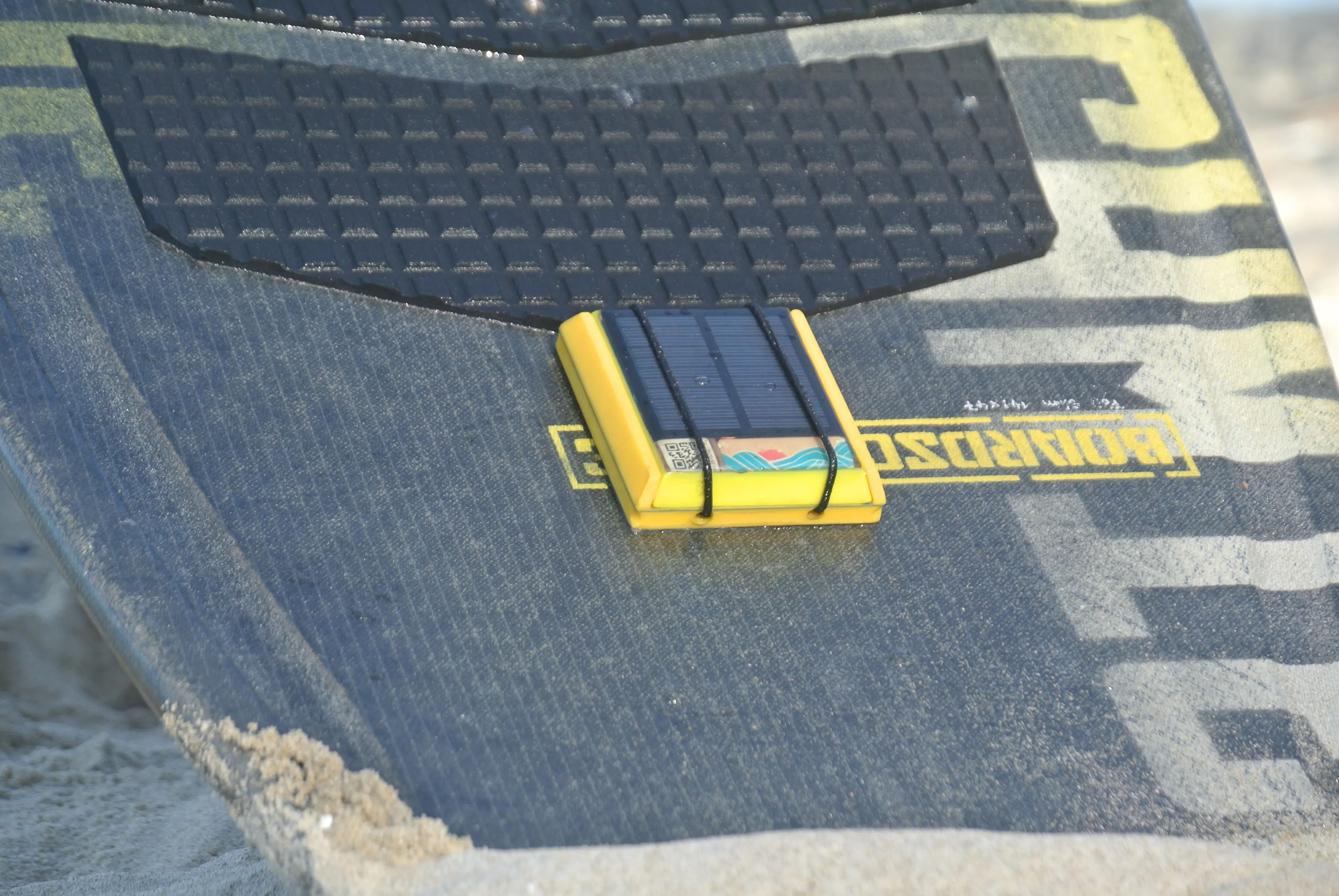 SmartSurf mounted on kiteboard